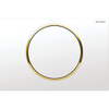 Geberit Sigma10 bedieningsplaat - spoel-stop spoeling - rond - wit goud 0730026