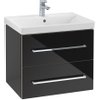 Villeroy & Boch Avento wastafelonderkast 62.6x51.4cm 2 lades Crystal black SW479574 Villeroy & Boch Avento wastafelonderkast 62.6x51.4cm 2 lades Crystal black SW479574