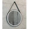 Wiesbaden Cinto Spiegel rond - met band LED dimbaar en spiegelverwarming - 60cm - mat zwart SW767398