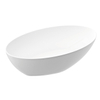 Crosstone Ovale vrijstaand bad 165x93x54cm solid surface mat wit SW369767 Crosstone Ovale vrijstaand bad 165x93x54cm solid surface mat wit SW369767