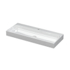 INK Unit wastafel - 100x40x10cm - 1 wasbak - 1 kraangat - porselein wit glans SB0204051