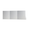 INK SPK1 Spiegelkast - 180x14x60cm - 3 deuren - dubbelzijdige Spiegel - schakelaar en stopcontact - MDF lak wit mat SW493964