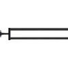 Duravit Starck T Handdoekhouder - 2 stangen - 46.5cm - draaibaar - mat zwart SW297086
