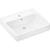 Hansgrohe Xanuia Q Wastafel/Fontein - 55x48cm - inbouw - 1 kraangat - met overloop - smartclean - glans wit SW1165124