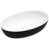 Villeroy & Boch Artis lave-mains à poser - ovale 61x41x12.5cm - sans trou de robinet sans trop-plein coal black SW68832