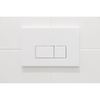 FugaFlow Eccelente Press Plaque de déclenchement DualFlush pour bâti-support Geberit UP320 ABS rectangulaire Blanc brillant SW1125986