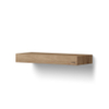 Looox Wood collection Wooden Base plan vasque en chêne mini 60x23x7cm chêne old grey SW108687