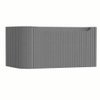 H&R Badmeubelen Juice Wastafelonderkast - 80x45x40cm - linkerhoek afgerond - 3D-front - 1 lade - geïntegreerde greep - stone grey mat SW1259664