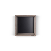 Looox Wood collection Boîte murale 30x30cm avec plaque arrière noir mat chêne noir mat SW73167