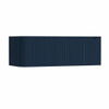 H&R Badmeubelen Juice Wastafelonderkast - 120x45x40cm - linkerhoek afgerond - 3D-front - 2 lades - geïntegreerde greep - blue oak SW1260062