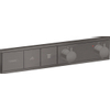 Hansgrohe Rainselect Afbouwdeel - voor inbouw douchekraan - thermostatisch - voor 2 functies - 45.6x90cm - thermostaat - hoogglans zwart chroom SW385573