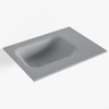 Mondiaz LEX Lave-main - 40x30x0.9cm - lavabo gauche - sans trou de robinet - Solid Surface - pour meuble lave mains - Plata SW1025900