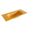 Mondiaz BIG small Ocher solid surface inbouw wastafel 100cm midden SW428383 Mondiaz BIG small Ocher solid surface inbouw wastafel 100cm midden SW428383