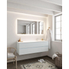 MONDIAZ VICA Ensemble de meuble salle de bain - 150cm - 2 tiroirs - lavabo Cloud à droite - 1 trou de robinet - solid surface argile SW410630