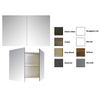 Sanicare qlassics armoire de toilette 90x60x15cm avec 2 portes miroir double face blanc satiné SW17912 Sanicare qlassics armoire de toilette 90x60x15cm avec 2 portes miroir double face blanc satiné SW17912