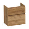 BRAUER Advance Small Wastafelonderkast - 60x39x60cm - 2 softclose greeploze lades - 1 sifonuitsparing - MFC - old castle SW421285