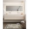 MONDIAZ VICA 200cm badmeubel linen 4 lades wastafel moon dubbel zonder kraangat SW410972 MONDIAZ VICA 200cm badmeubel linen 4 lades wastafel moon dubbel zonder kraangat SW410972