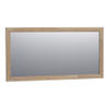 BRAUER Citrine miroir - 140x70cm - rectangulaire - cadre en chêne abouté gris SW393247