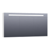 BRAUER Promise Deluxe armoire de toilette - 60x70x15cm - avec éclairage direct 1 porte miroir double face à droite mate blanche SW84356
