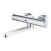 Grohe Eurosmart Cosmopolitan E Wandkraan - thermostatisch - met uitloop - met infrarood - met koppelingen - met batterij 6V - chroom SW439087