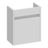 Saniclass Nexxt Fonteinonderkast - 40x45x22cm - 1 rechtsdraaiende deur - greep - MDF - mat wit SW522677