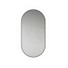 LoooX Mirror collection spiegel – ovaal – 45x90 cm – indirecte LED rondom – Zwart mat SW773289