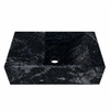 Mondiaz TYNE Fontein - 40x23x12cm - wasbak Links - zonder kraangaten - solid surface - Lava SW1176996