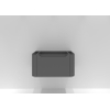 H&R badmeubelen Juice Wastafelonderkast - 80x45x40cm - afgeronde hoeken - 1 lade - geïntegreerde greep - stone grey mat SW867522