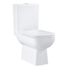 Grohe Start Edge WC Pack - duoblokpot diepspoel - rimless - inclusief reservoir met inlaat onderzijde - 38.4x66.8x82.5cm - closetzitting met softclose en quick release - wit SW878153