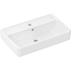 Hansgrohe Xanuia Q Wastafel/Fontein - 60x37cm - inbouw - 1 kraangat - met overloop - compact - glans wit SW1165076