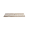 Saniclass Travertine Plan de travail - 100x46cm - sans trous de robinet - 1 découpe pour siphon - pierre naturelle marbrée SW1242429