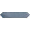 ÉCHANTILLON Terravito Ulvara carreau mural - 6,5x33,2cm - 8mm - Hexagone - Bleu brillant SW736303