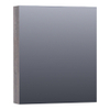 BRAUER Dual spiegelkast 60x70x15cm met 1 linksdraaiende spiegeldeur MFC Grey Canyon SW499523