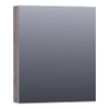 BRAUER Impress Deluxe armoire de toilette - 60x70x15cm - éclairage interne et externe - 1 porte miroir double face à droite Driftwood SW499537