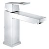 Grohe Eurocube wastafelkraan medium met waste 28mm met temperatuurbegrenzer chroom 0442041 Grohe Eurocube wastafelkraan medium met waste 28mm met temperatuurbegrenzer chroom 0442041