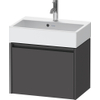 Duravit Ketho.2 Wastafelonderbouwkast - met 1 lade - 58.4x39x44cm - met greep antraciet - grafiet mat SW773010