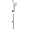 Hansgrohe Croma select e Multi glijstangset - met Croma - select E Multi - handdouche - ecosmart - 65cm - met isiflex B - doucheslang - 160cm wit/chroom - wit chroom 0605308