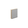 Thebalux Type D spiegelkast – 60x70 cm – indirecte LED – linksdraaiend – Congo Brown structuur SW787275