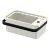 FugaFlow Eccelente Pietra Fonteinset - 45x27cm - 1 kraangat - keramiek - handdoekbeugel - mat wit SW1481815