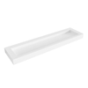 Mondiaz AVON wastafel - 180x46x12cm - wasbak midden - zonder kraangat - talc (wit) SW433335