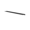 Hotbath &MORE Tablette - 80cm - rails de fixation inclus - 2 découpes - pour distributeur de savon ou gobelet - Noir brossé PVD SW1245954