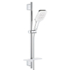 GROHE Vitalio Smaractive 130 Cube ensemble de douche - 60cm - douchette carrée - 3 types de jet - flexible de douche lisse - avec porte-savon - chrome SW705165