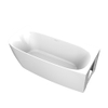 Arcqua Tira Baignoire semi-autoportante - 170x80cm - angle droit - acrylique - blanc brillant SW1467735