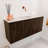 Mondiaz JOYA-DLUX 90cm toiletmeubel - kleur Walnut - Wastafel FAYE positie Midden Zonder kraangat kleur Meli. SW1424438