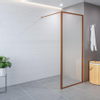 Saniclass Colorem Douche à l'italienne 100x200cm verre 8mm Nano avec cadre Cuivre brossé SW736596
