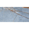 ÉCHANTILLON Ceralto Alabro Vein carreau de sol et de mur 60X120cm rectifié Azure Brillant SW912356