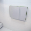 Mondiaz CUBB armoire de toilette – 100 x 70 x 18 cm – 2 portes – Army (vert) SW410053