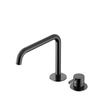 Hotbath Ace Mitigeur de lavabo - posé - bec orientable - 2 trous - PVD - noir poli SW1117601