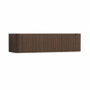 H&R Badmeubelen Juice Wastafelonderkast - 160x45x40cm - afgeronde hoeken - 2 lades - geïntegreerde greep - coffee SW1490663