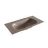 Mondiaz BIG small Smoke solid surface inbouw wastafel 90cm midden SW427905 Mondiaz BIG small Smoke solid surface inbouw wastafel 90cm midden SW427905